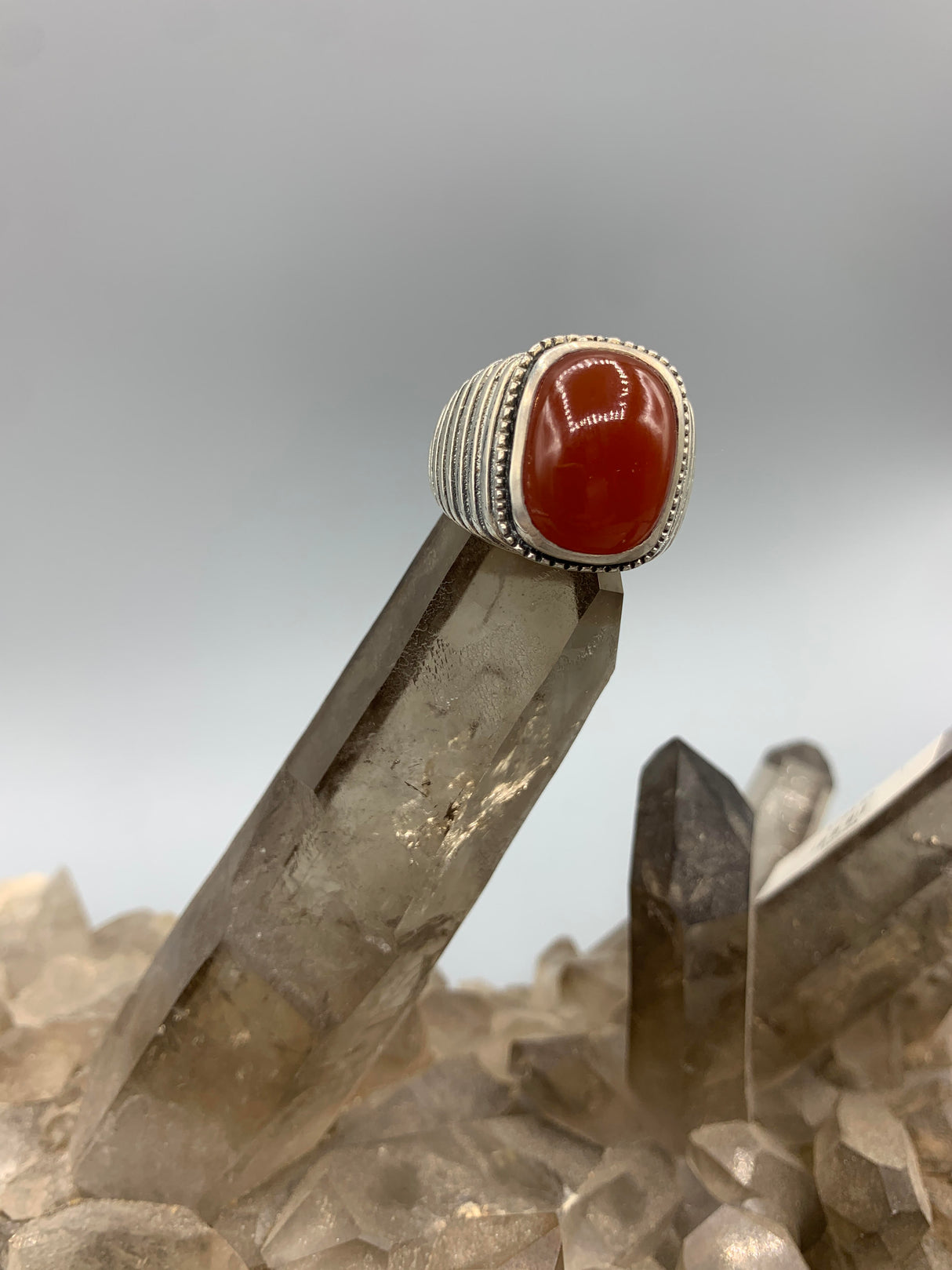 Sterling Carnelian Ring 10