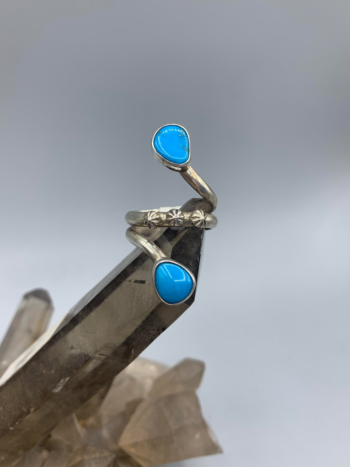 Sterling Turquoise Wrap Ring 8