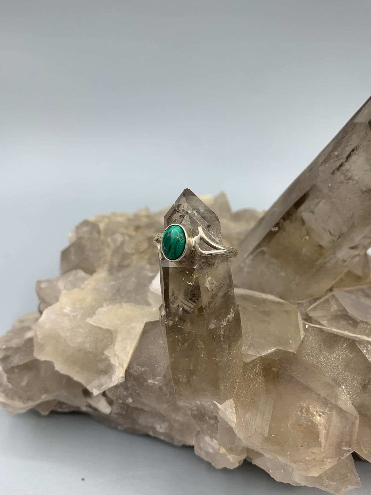 Sterling Malachite Ring 6