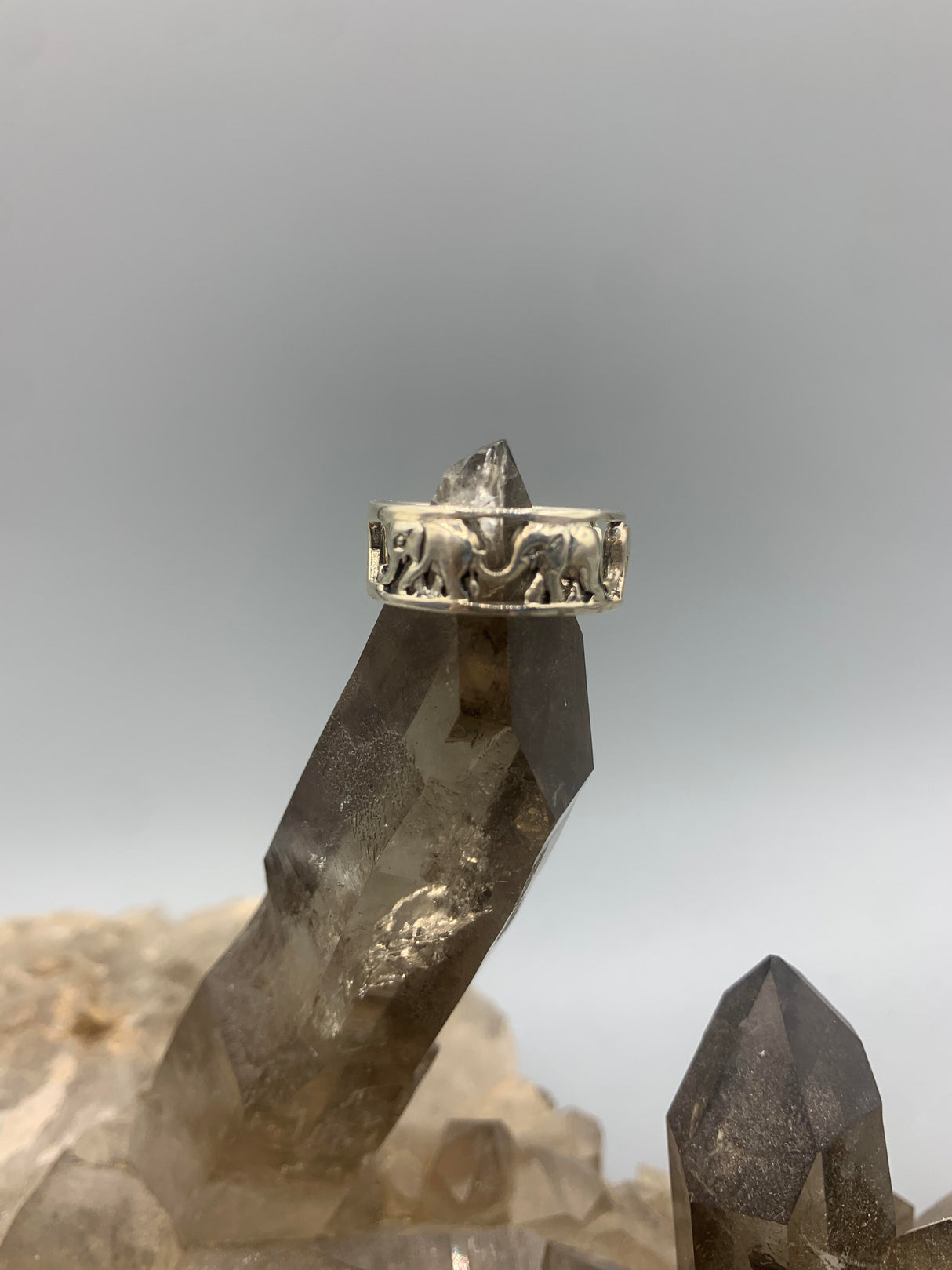 Sterling Elephant Ring 7