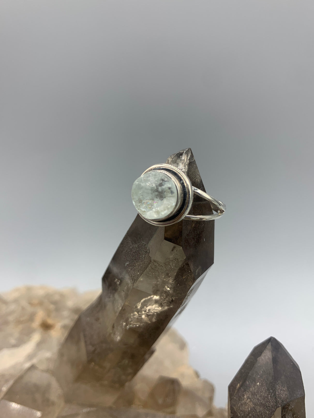 Sterling Aquamarine Ring 8