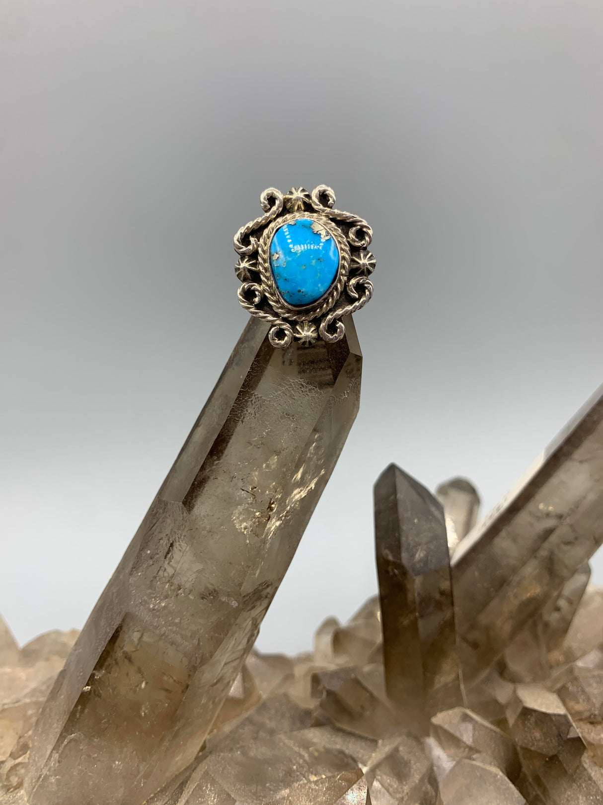 Sterling Indian Turquoise Ring 6