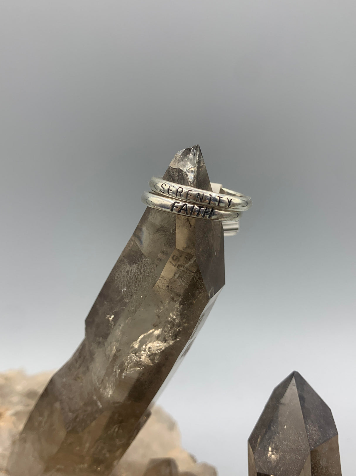 Sterling Silv. Phrase Ring 7