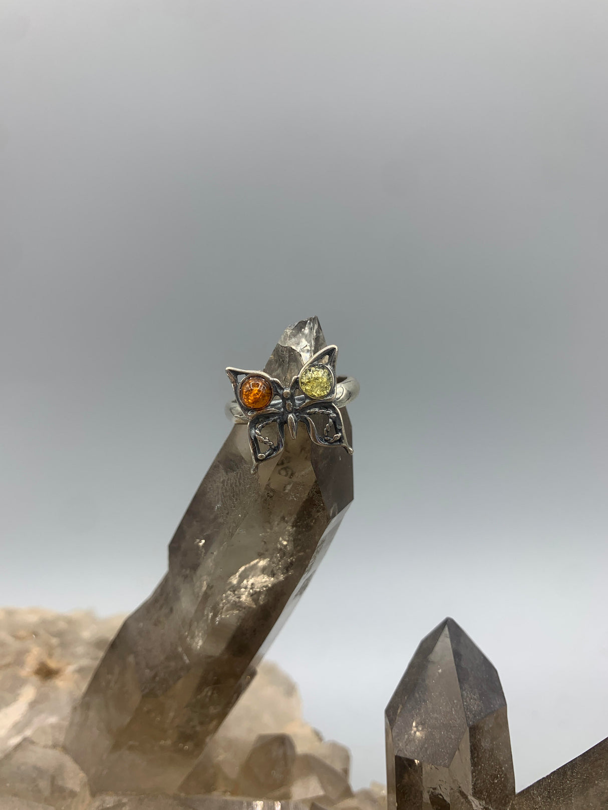 Amber Butterfly Ring 7