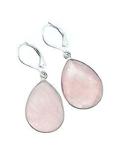 Rose Quartz Gem Earrings