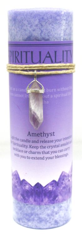 Spirituality Pillar w/Amethyst