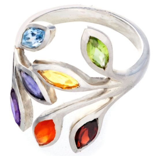 Chakra Stones Sterling Ring