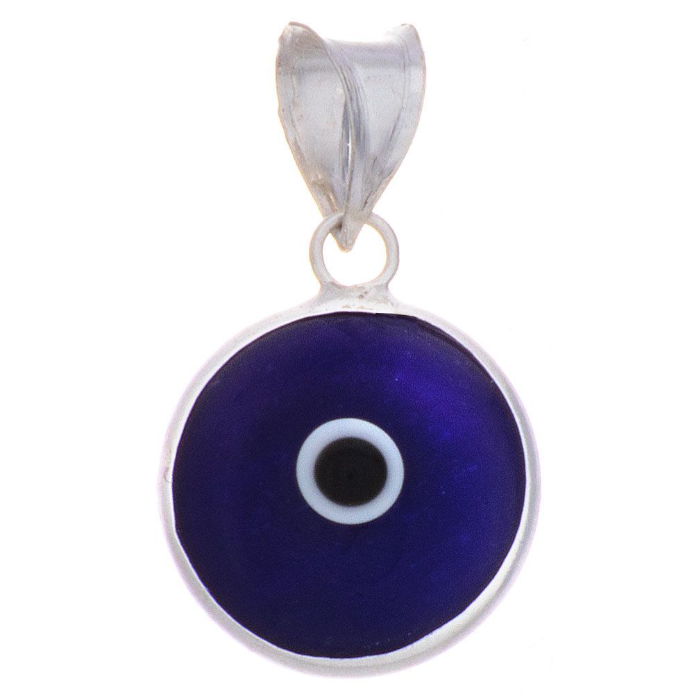 Medium Evil Eye Pendant w/Glass