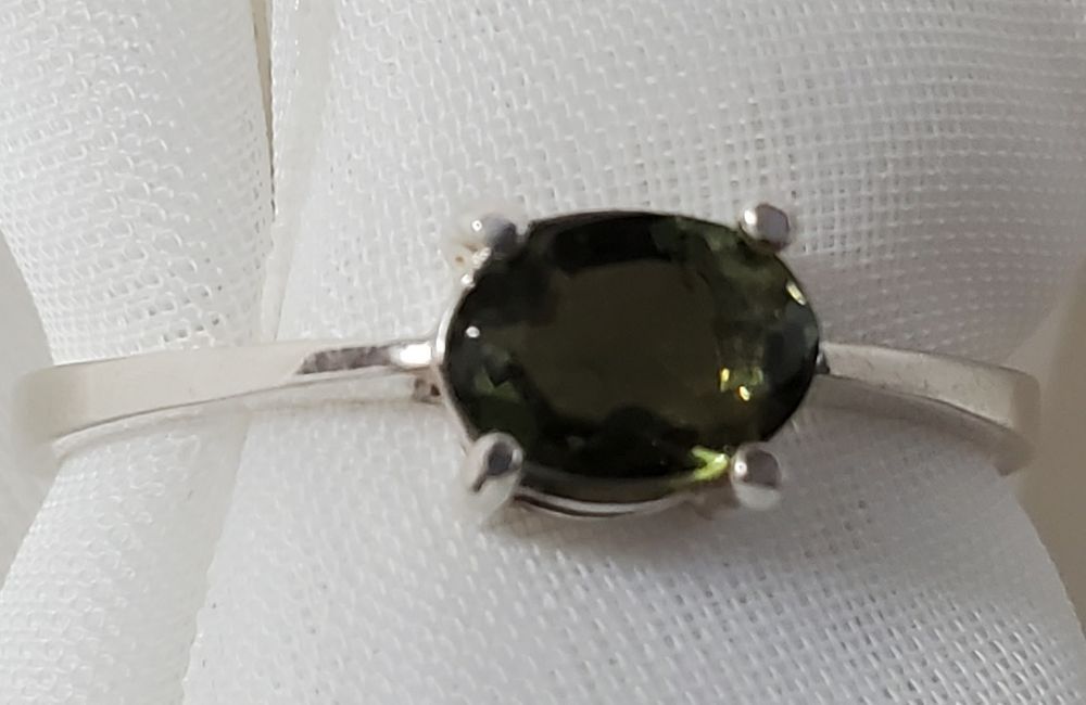 Faceted Moldavite Oval 7