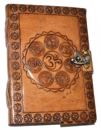 Chakra Embossed Leather Journal