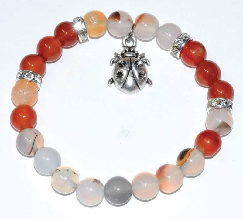 Dendric Agate & Carnelian w/lad