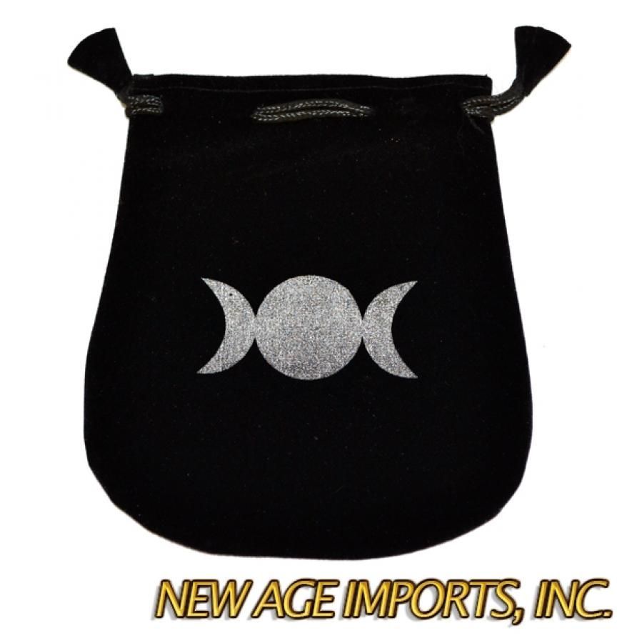 Triple Moon Velvet Bag