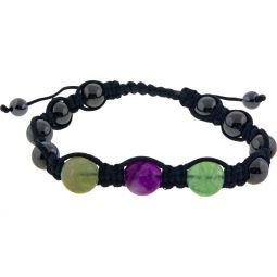 Rainbow Fluorite Hematite Brac