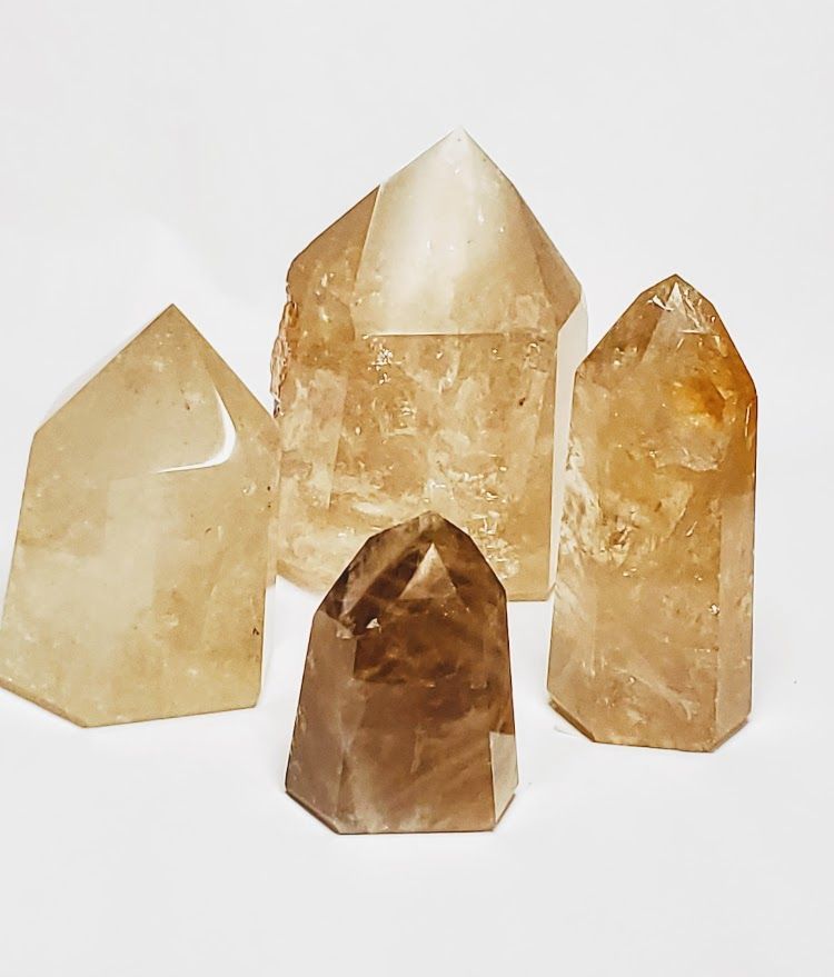 Natural Citrine Flat Pt Med B