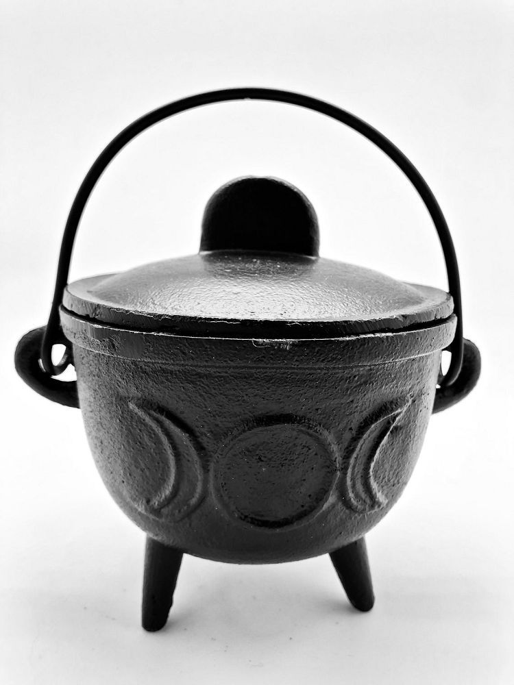 Triple Moon Cauldron w/lid