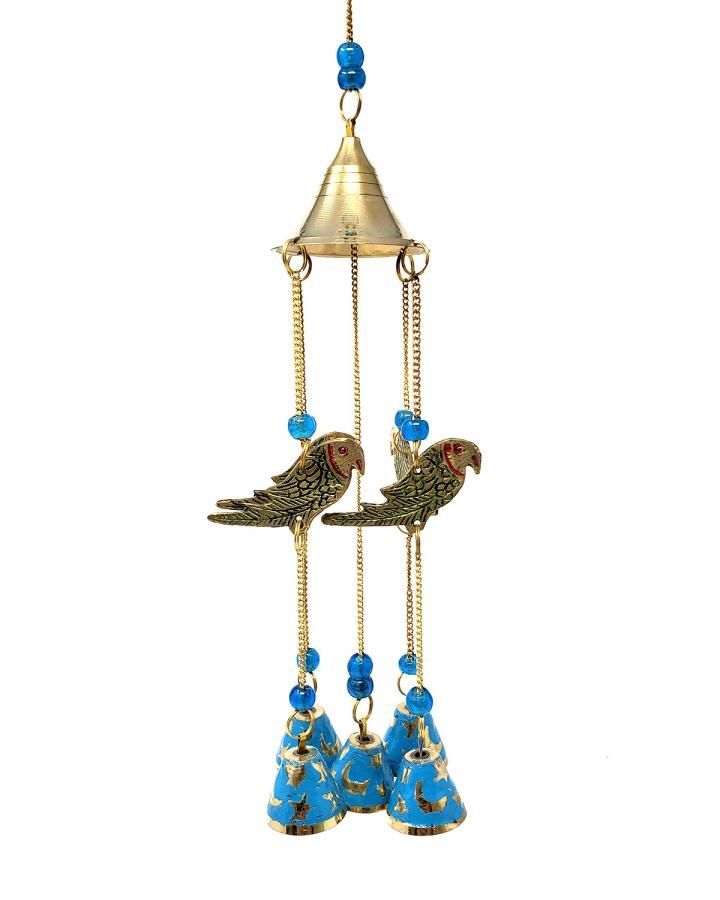 Parrot Brass Windchime