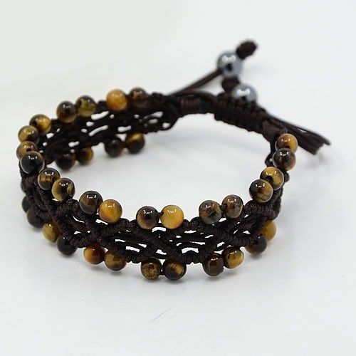 Macrame Tiger Eye Bracelet