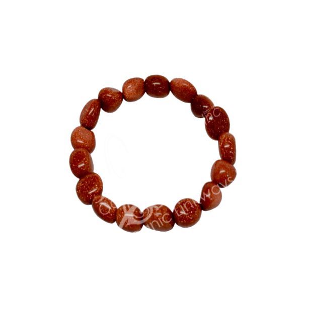 Red Goldstone Tumbled Bracelet