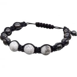 Howlite Hematite Bracelet