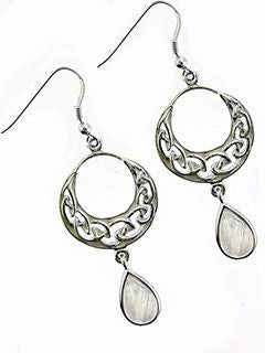 Celtic Moon Sterling Earrings