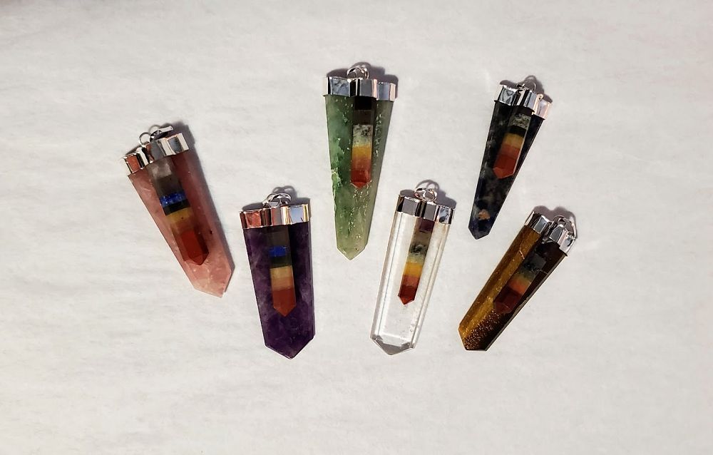 552 Chakra on Wand Pendant