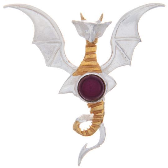 Flying GP Silver Dragon Pendant