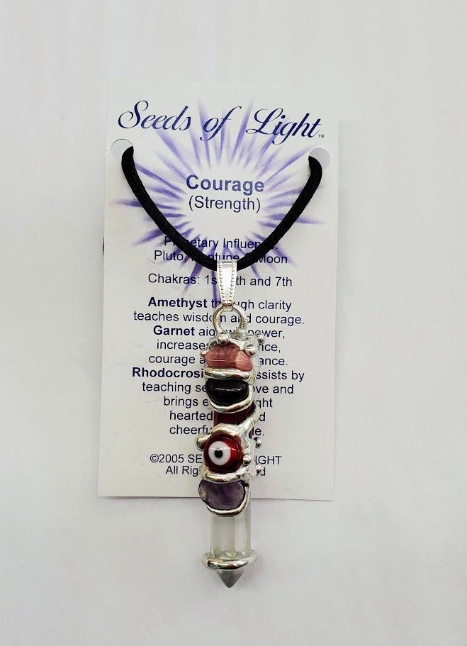 Courage Evil Eye Wand Pendant