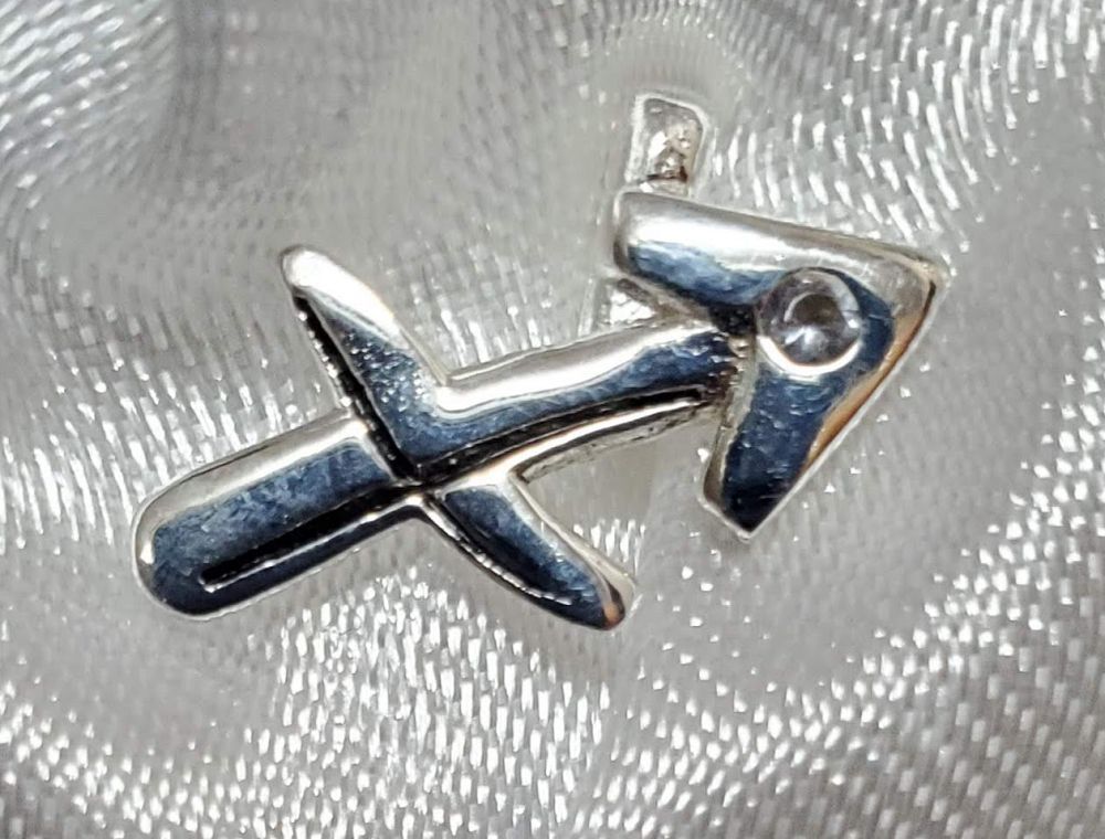 Sagittarius Pendant w/Crystal