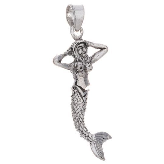 Sterling Silver Mermaid Pendant