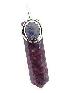 Sterling Lepidolite MS pendant