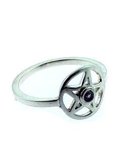 Pentacle A Star Amethyst Ring 9