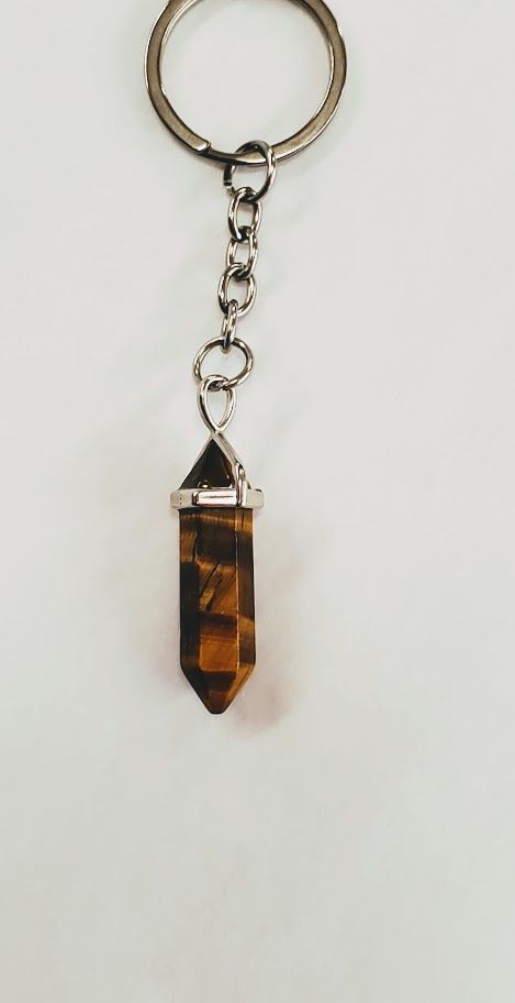 Tiger Eye Point Keychain