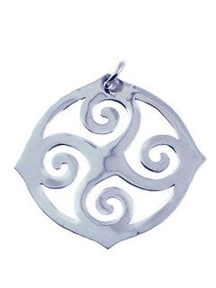 Odin's Wheel Sterling Pendant