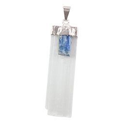 Selenite w/Kyanite Necklace S