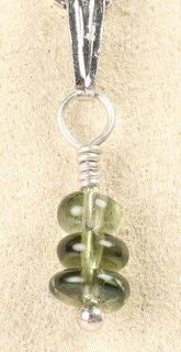 Moldavite Bead Pendant