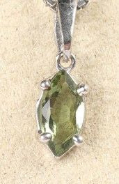 Faceted Moldavite Pendant