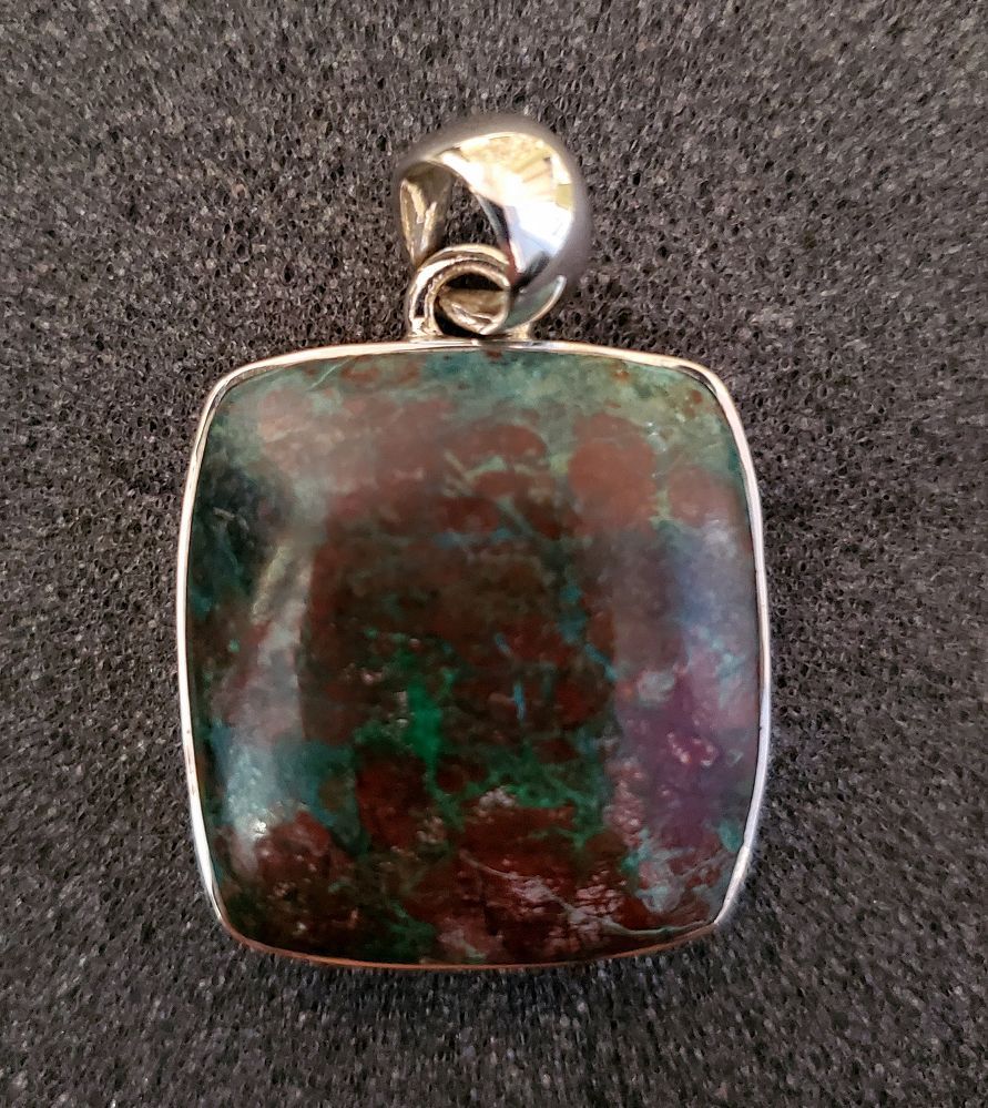 Silver Cuprite Chrysocolla Pend