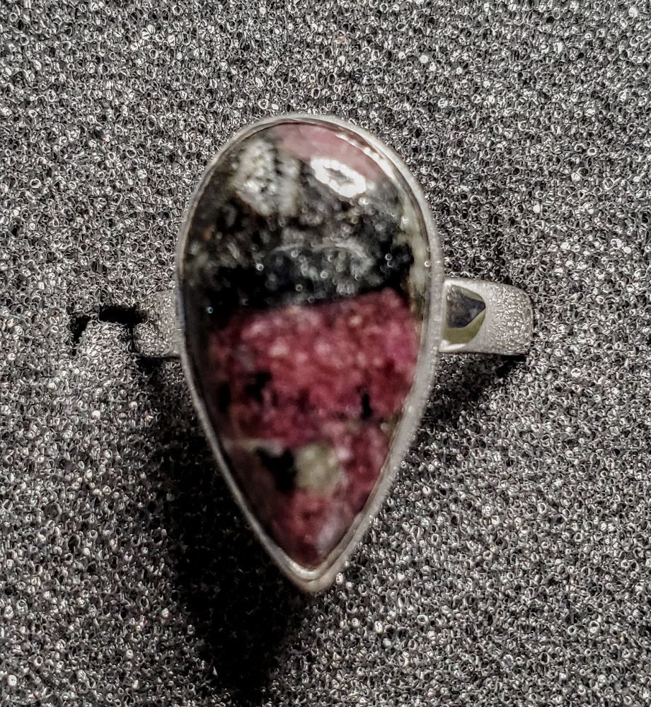 Sterling Silver Eudialyte Ring