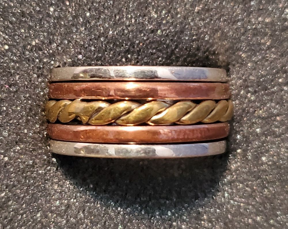 Silver/Brass/Copper Ring 8.5