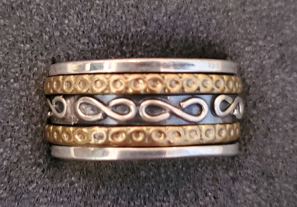 Silver/Brass Infinity Ring 8