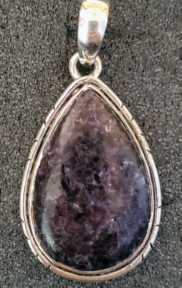 Sterling Lepidolite Pendant