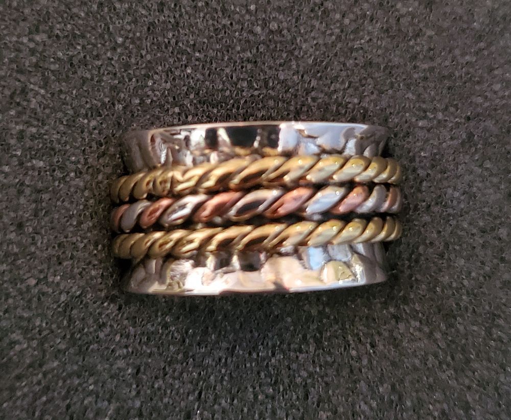 Sterling/Copper/Brass Ring 7.5