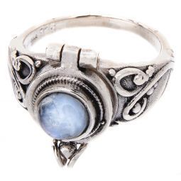 Round Box Ring R. Moonstone 9