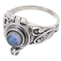 Round Box Ring Labradorite (6)