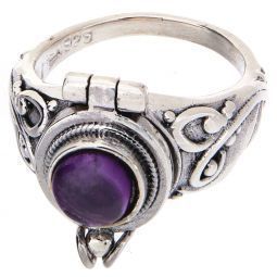 Round Box Ring Amethyst 10