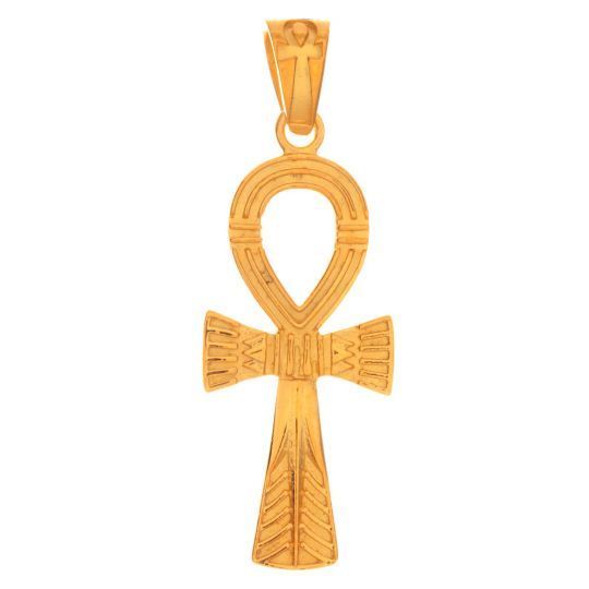 Gold Plated Ankh Pendant