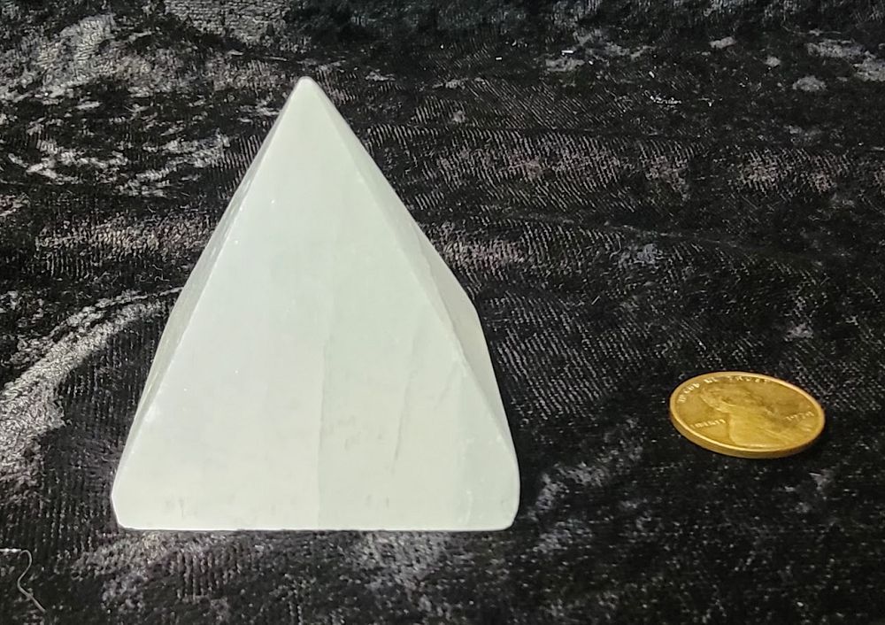 Selenite Pyramid Sm