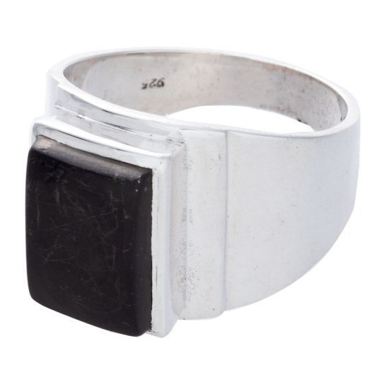 Shungite Sterling Ring 11