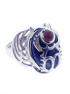 Lapis/Carnelian Scarab Ring 9