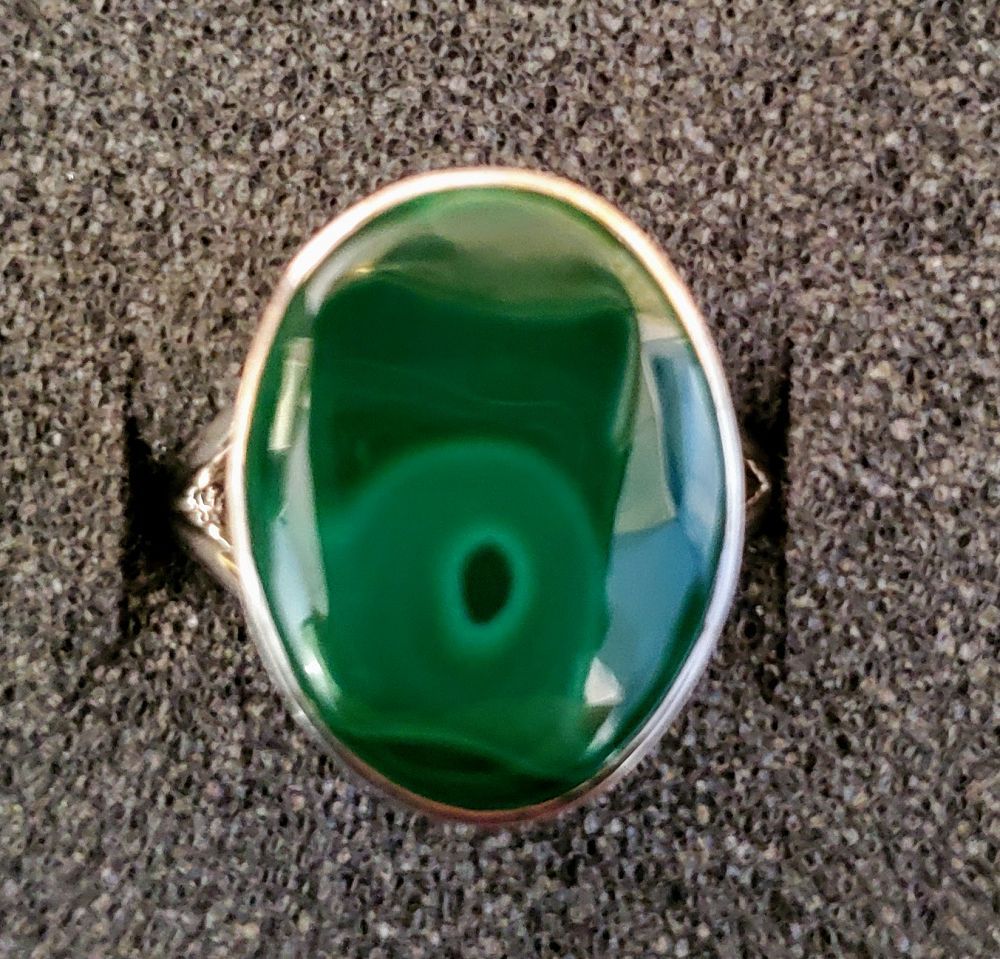 Sterling Silver Malachite Ring